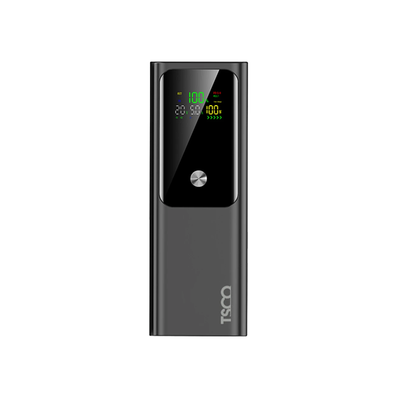 پاوربانک فست شارژ TSCO 20000mAh مدل TP 2004 100W - مشکی (گارانتی 12 ماهه TSCO)